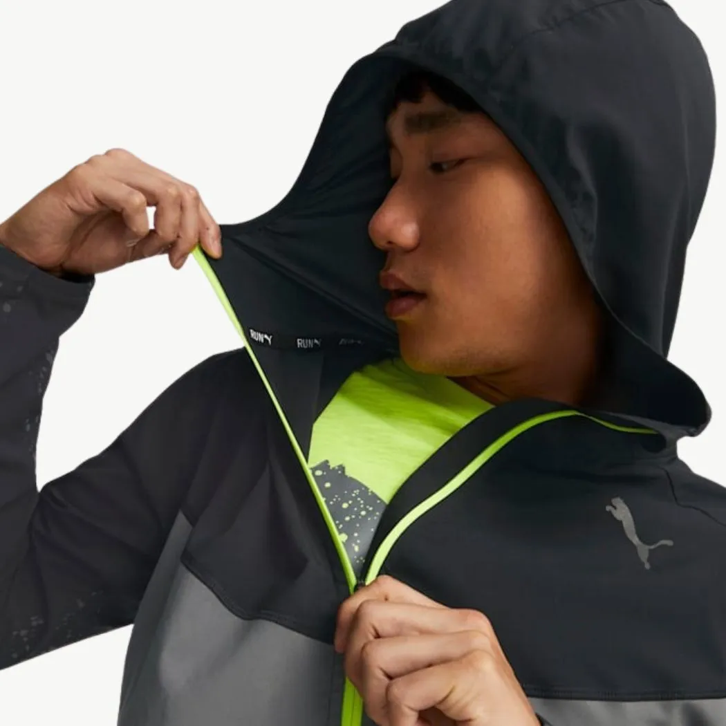 puma Reflective Printed Woven Men's Running Jacket