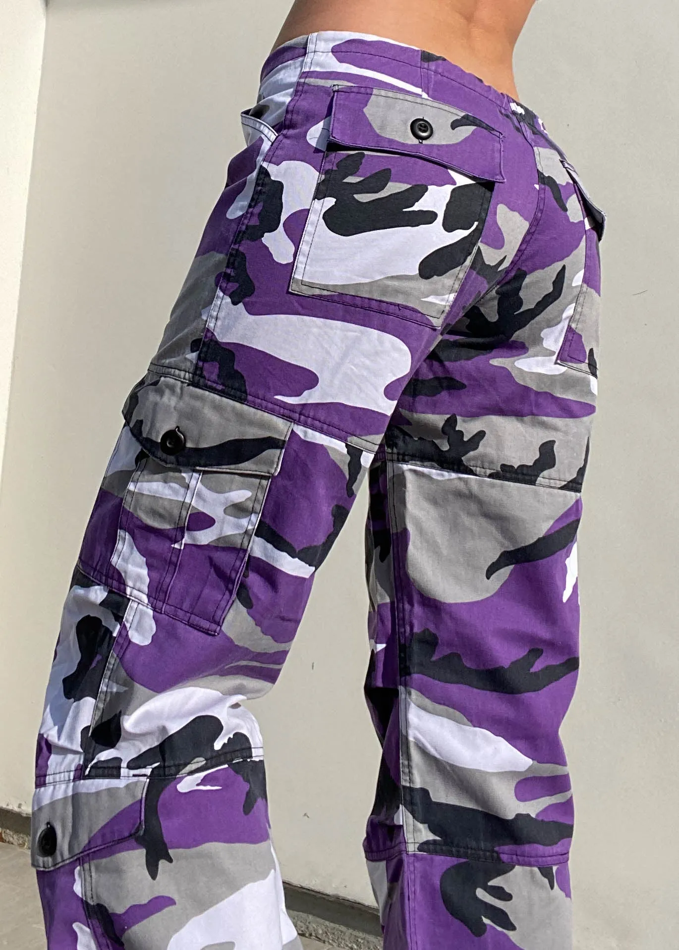 Purple Camo Cargo Pants (S)