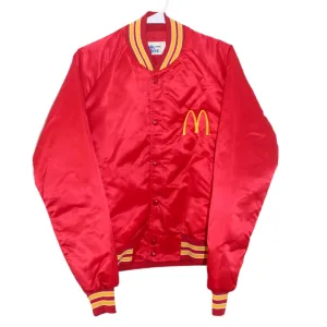 Rare McDonalds Chalk Line Satin Bomber Jacket (S)