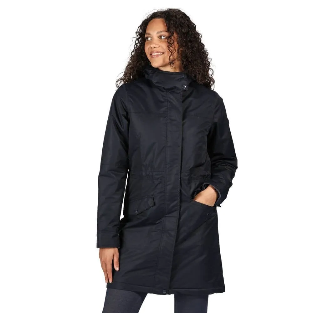 Rimona Waterproof Insulated Parker Coat - Navy