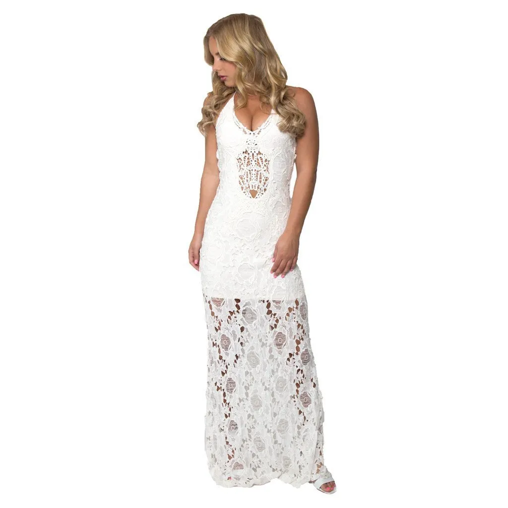 Sakuh Crochet Lace Maxi By SKY