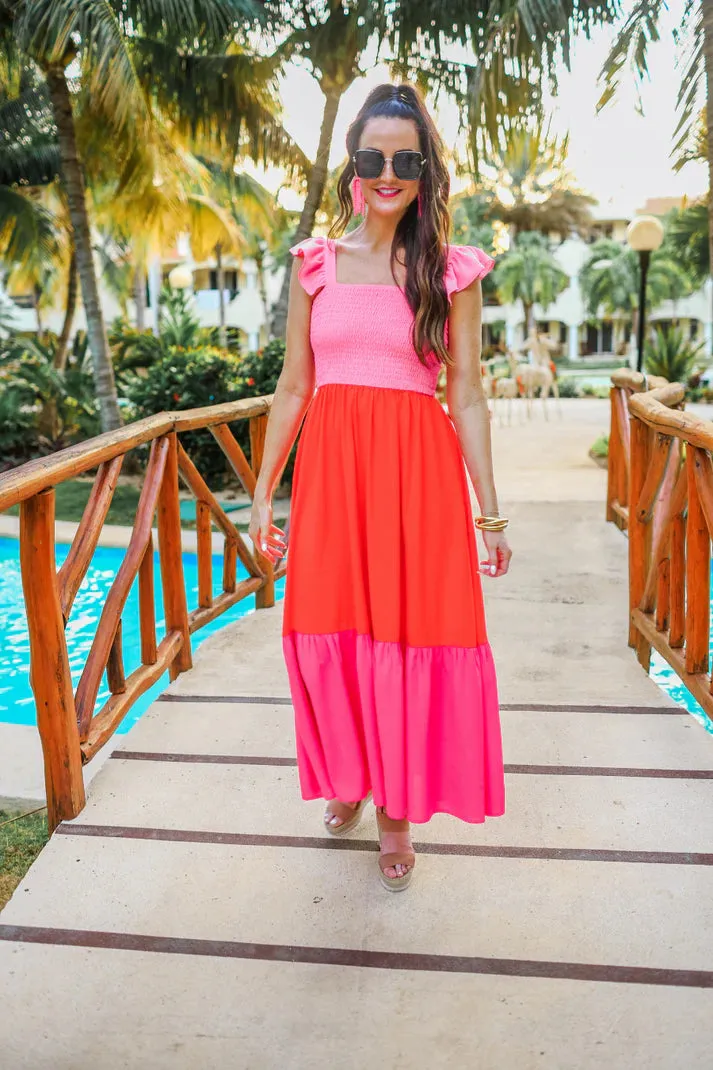 Sandy Sunset Maxi Dress