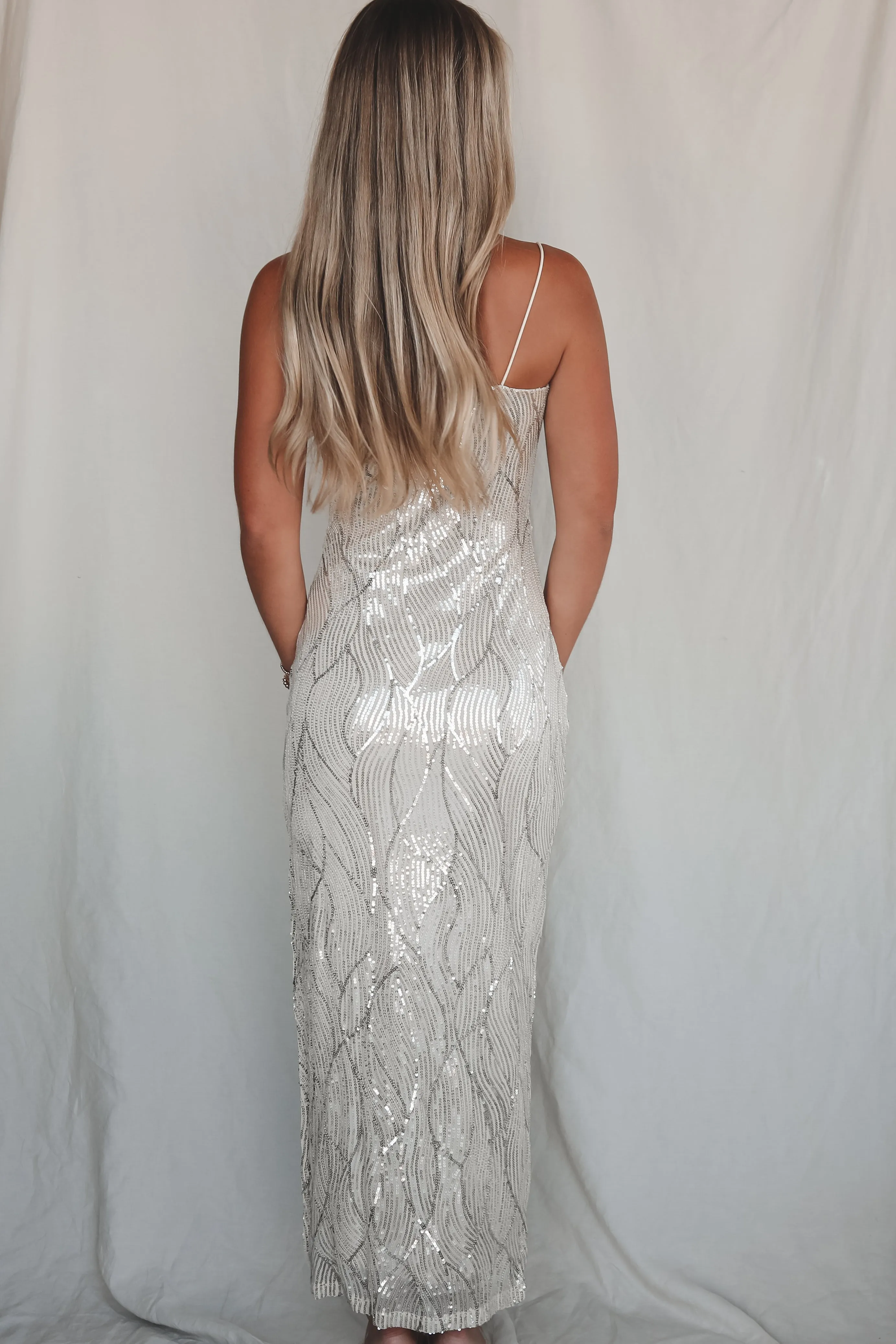 She Is Stunning Sequin Maxi Dress