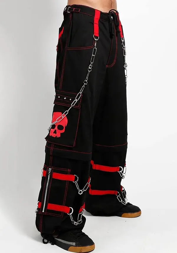 Skull [Red] | ZIP OFF PANTS