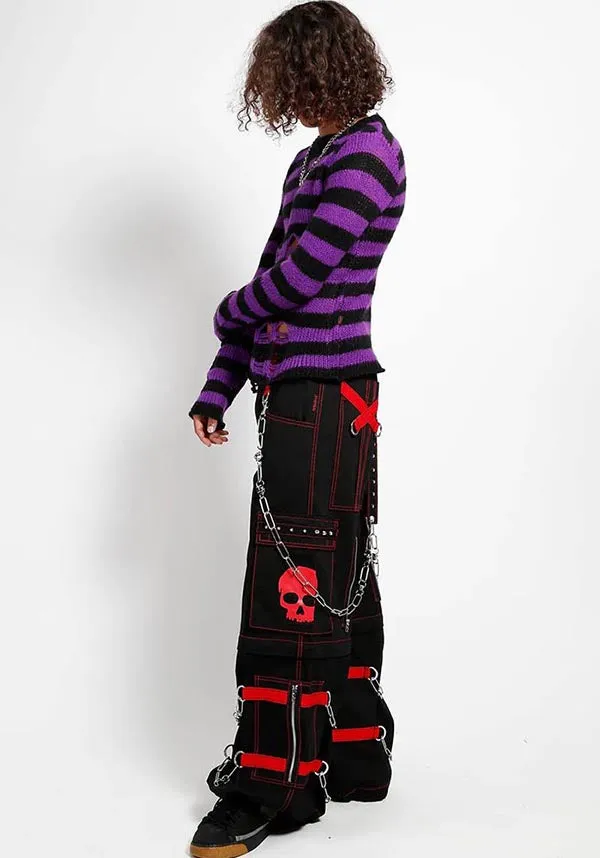 Skull [Red] | ZIP OFF PANTS