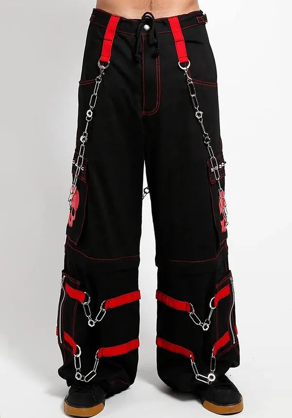 Skull [Red] | ZIP OFF PANTS