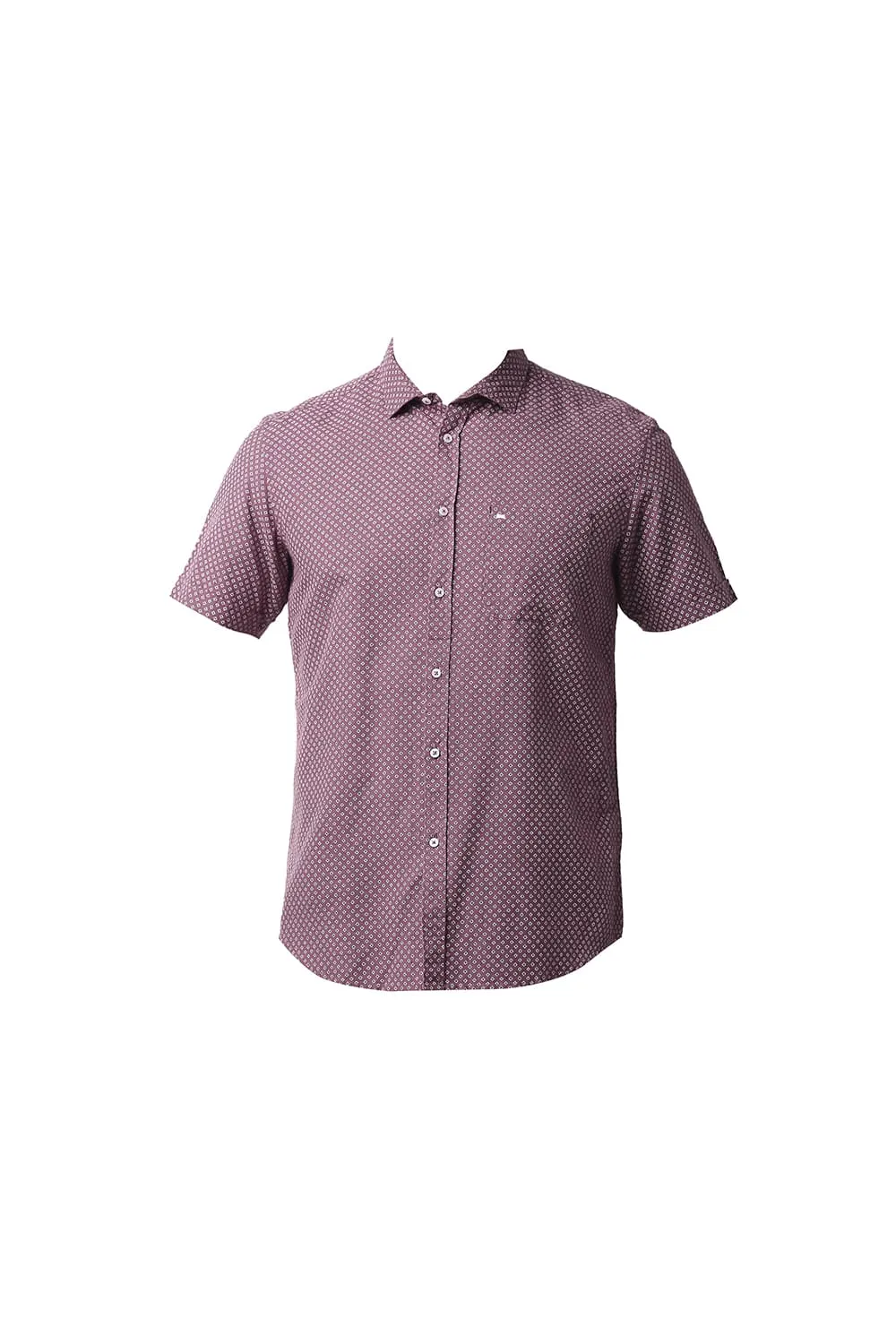 Slim Fit Cotton Linen Printed Halfsleeves Shirt