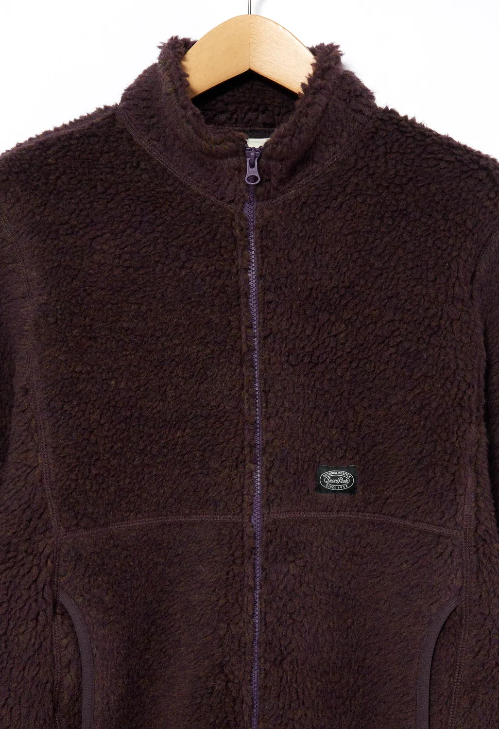 Snow Peak Wool Fleece Jacket - Purple