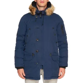 SPIEWAK & SONS "Golden Fleece" Blue Down N-3B Parka Coat US L USA Slim