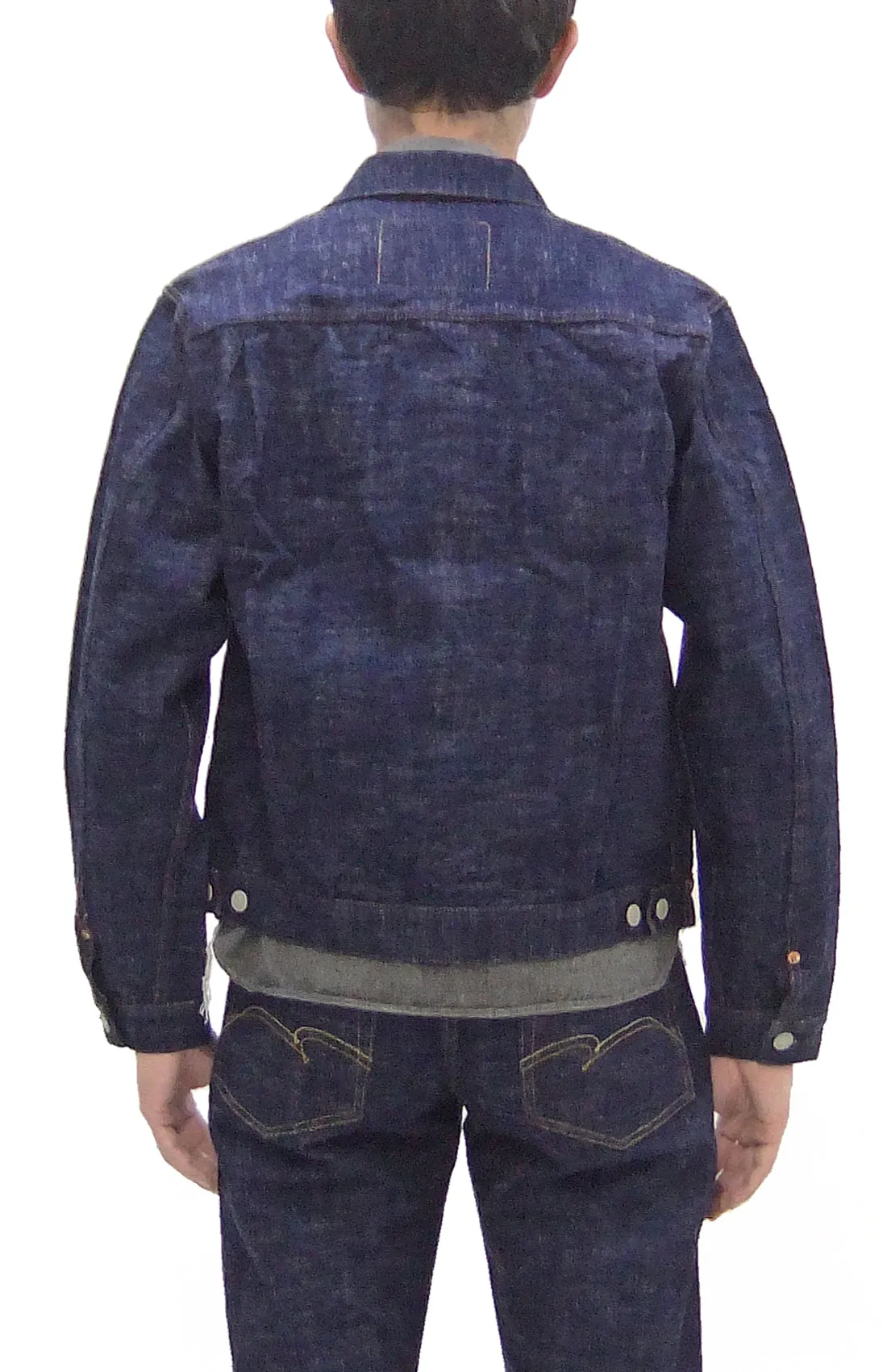 Studio D'artisan Denim Jacket SP-107 Men's 1953 Type 2 Style Indigo Slub Denim Jean Jacket SP-107 One-Wash