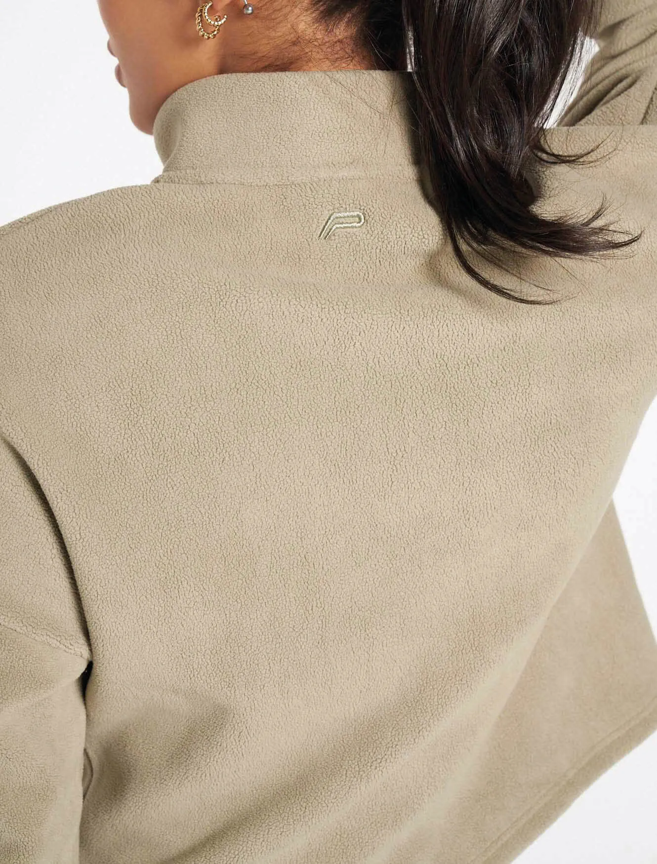 Supersoft 1/4 Zip Fleece - Sage Green