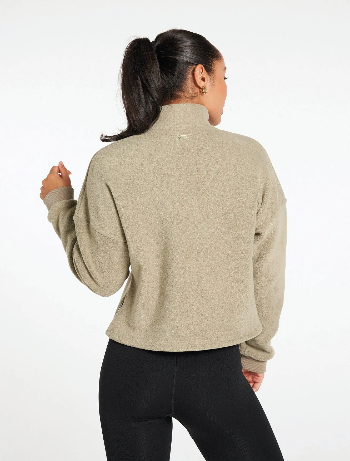 Supersoft 1/4 Zip Fleece - Sage Green