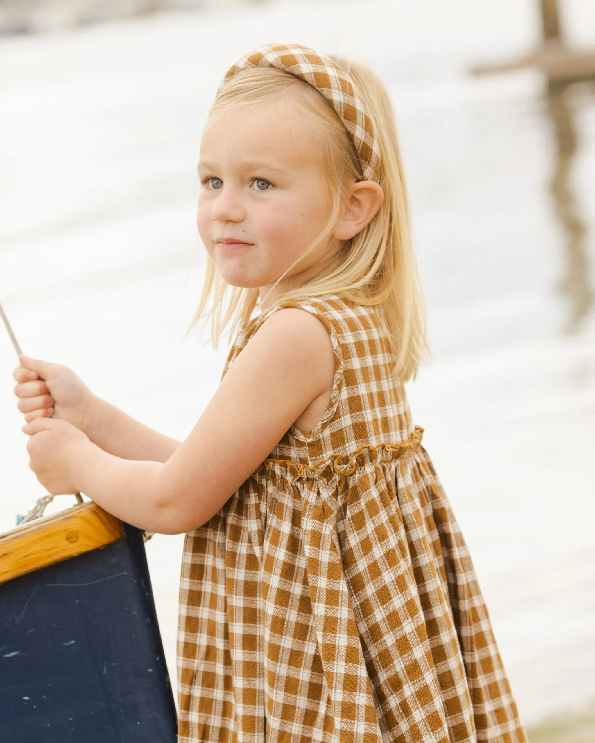 The Harper Dress by Rylee   Cru - Saddle Plaid - KIDS