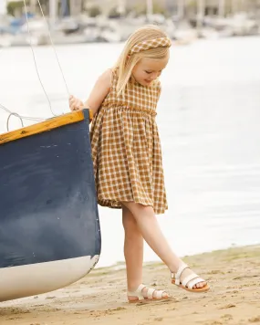 The Harper Dress by Rylee   Cru - Saddle Plaid - KIDS