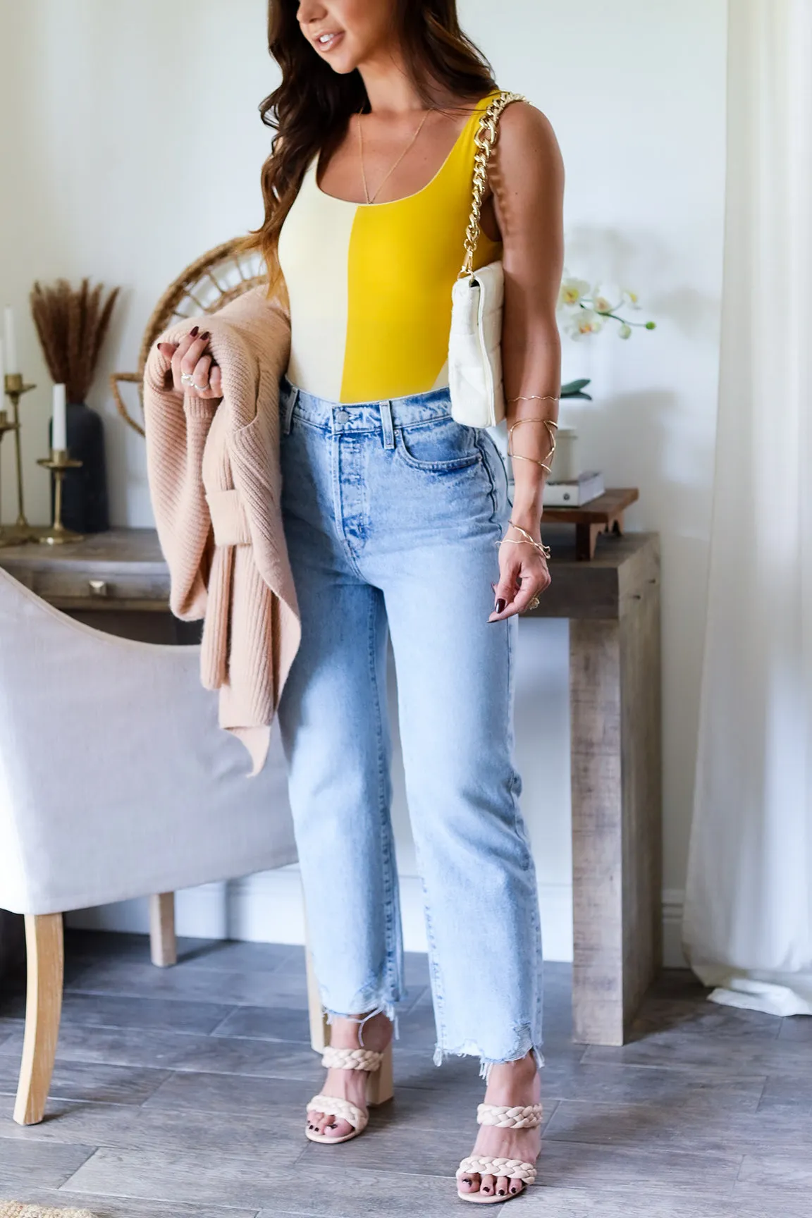 The Maggie Bodysuit- Mustard