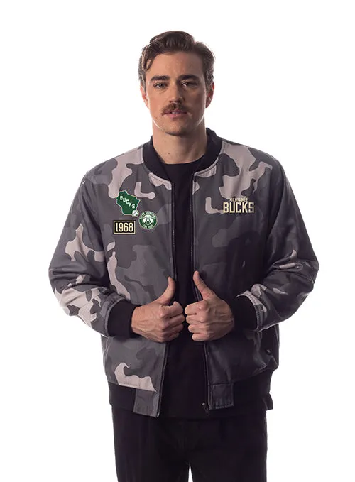 The Wild Collective Cargo Club Milwaukee Bucks Bomber Jacket