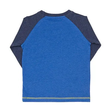 Toddler Long-Sleeved Tops - Pack Of 3 (Blue)