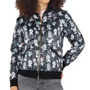 Tokidoki Crystal Palace Satin Bomber Jacket