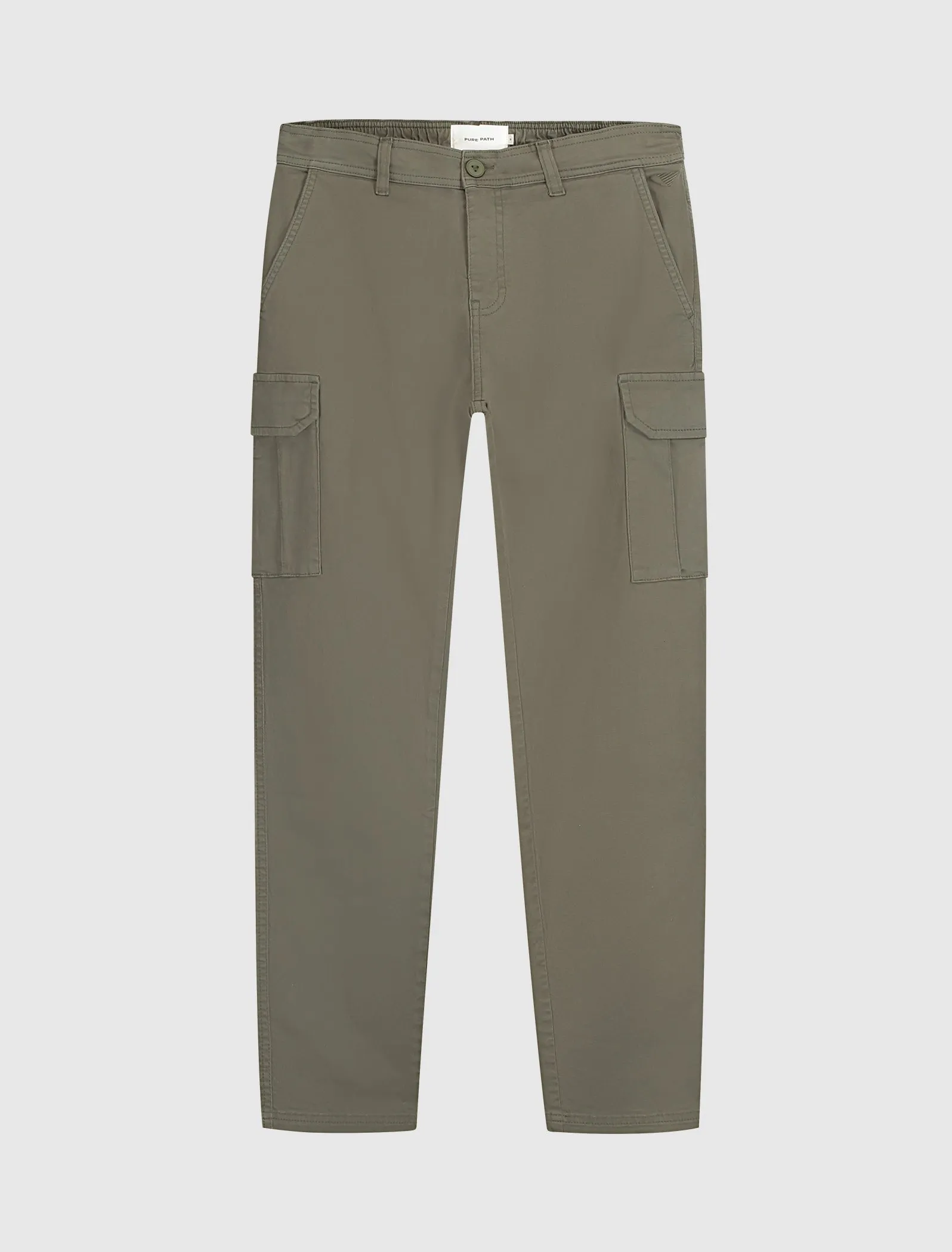 Twill Cargo Pants | Army Green