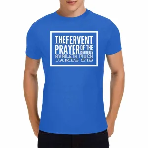 Uniquely You Mens T-Shirt / Inspiration / James 5:16 / Shirt Style (25)  - Blue