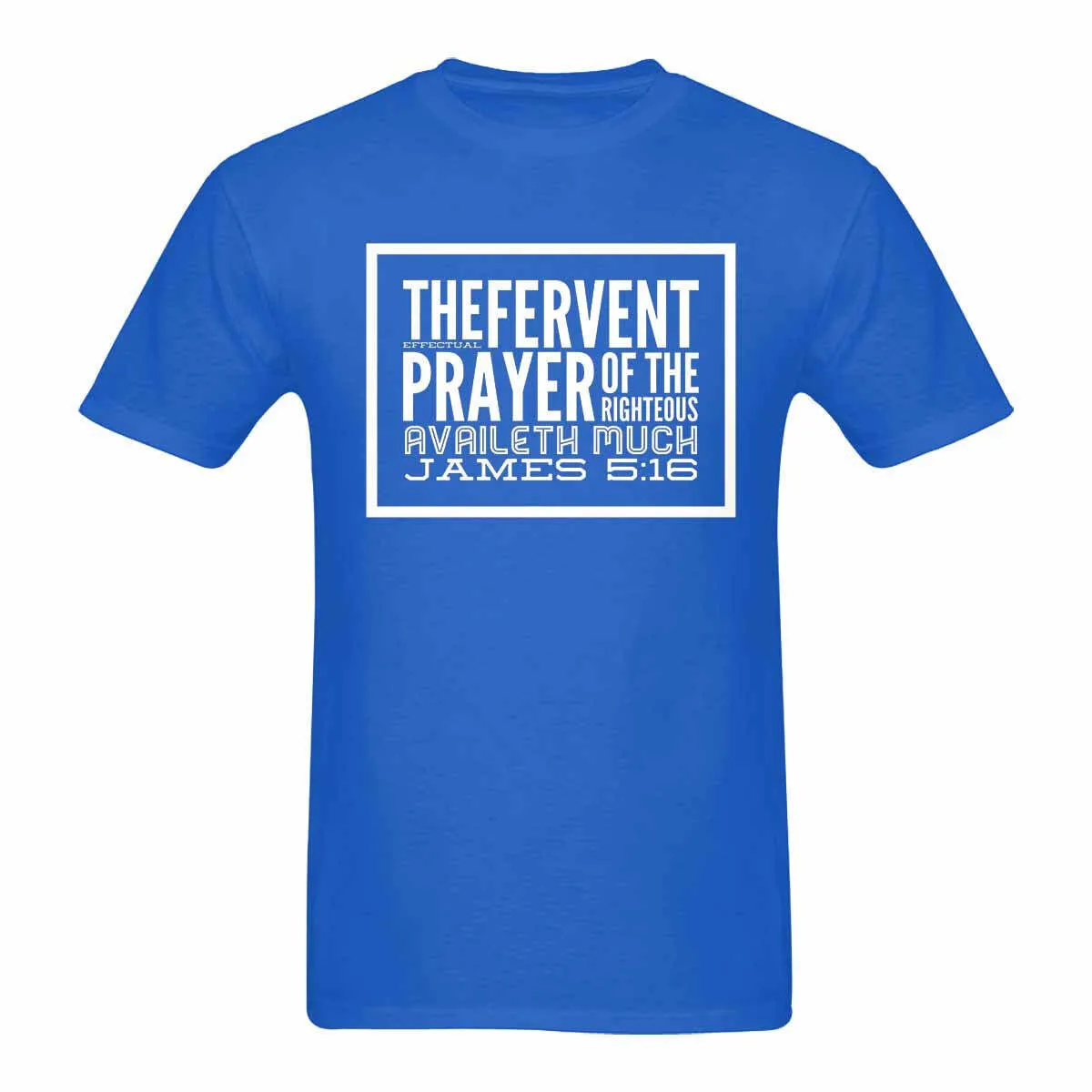 Uniquely You Mens T-Shirt / Inspiration / James 5:16 / Shirt Style (25)  - Blue