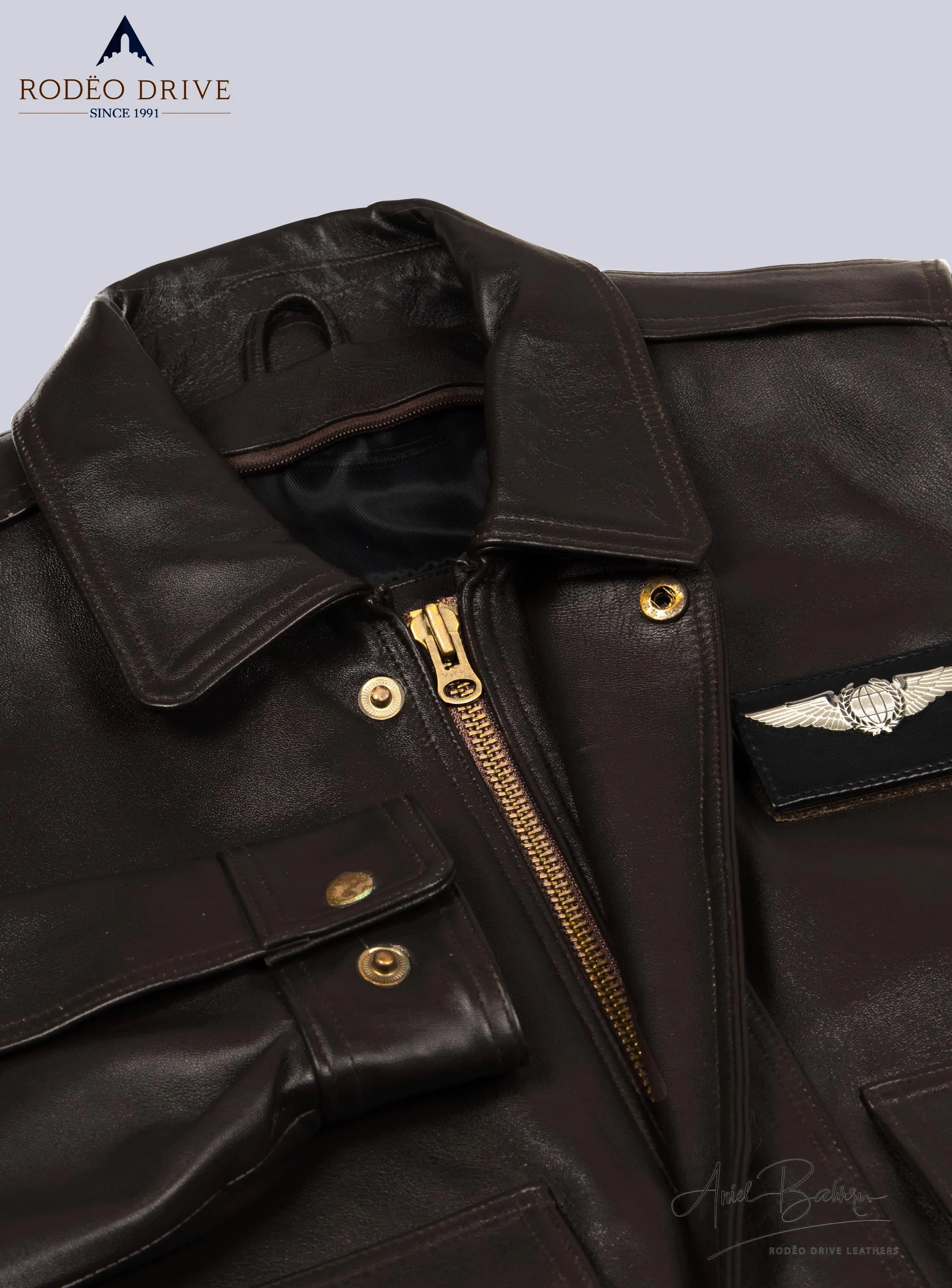 UPS BROWN UNIFORM LEATHER JACKETS MEN