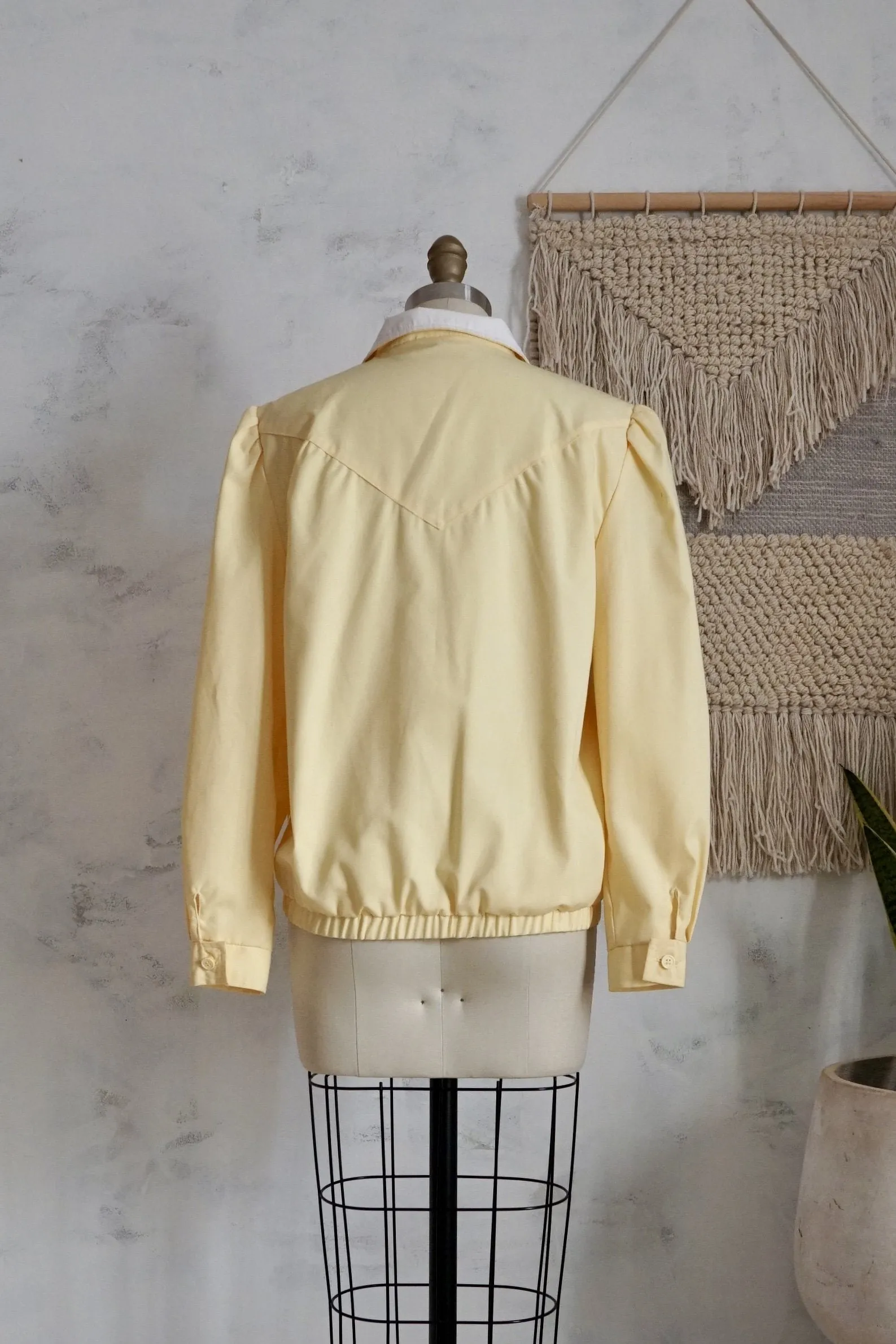 Vintage Buttercream Poplin Jacket