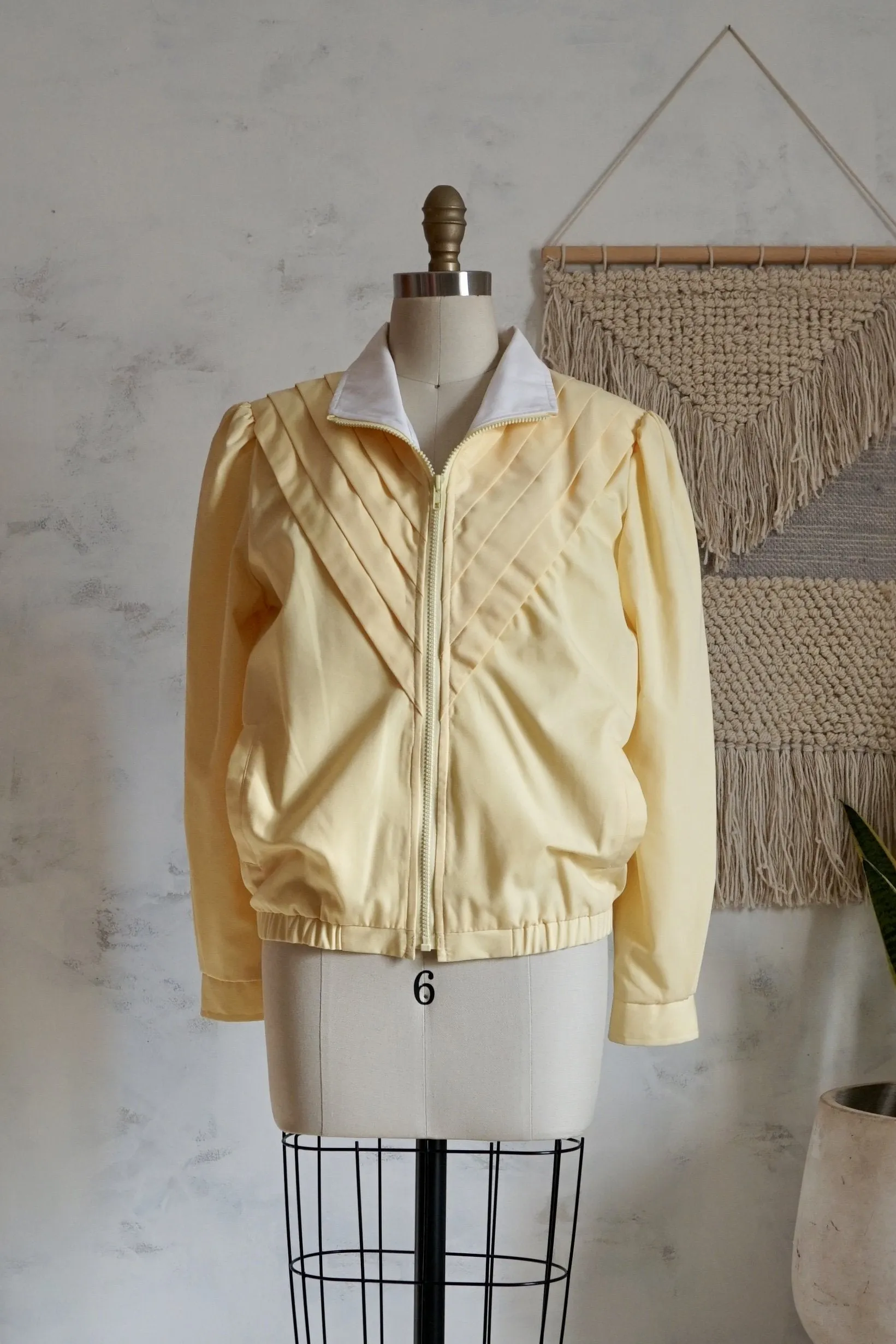 Vintage Buttercream Poplin Jacket