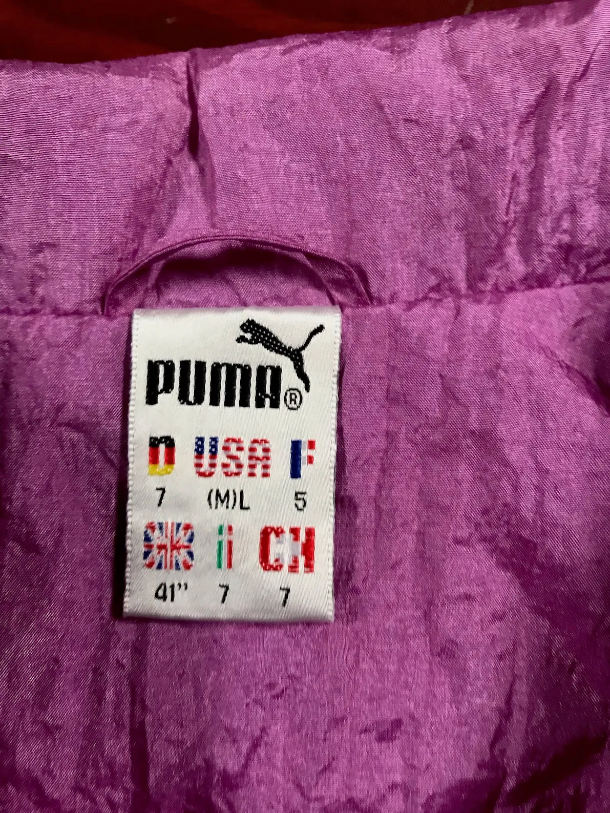 Vintage Puma  Track Top  #C194  FREE AUS POSTAGE