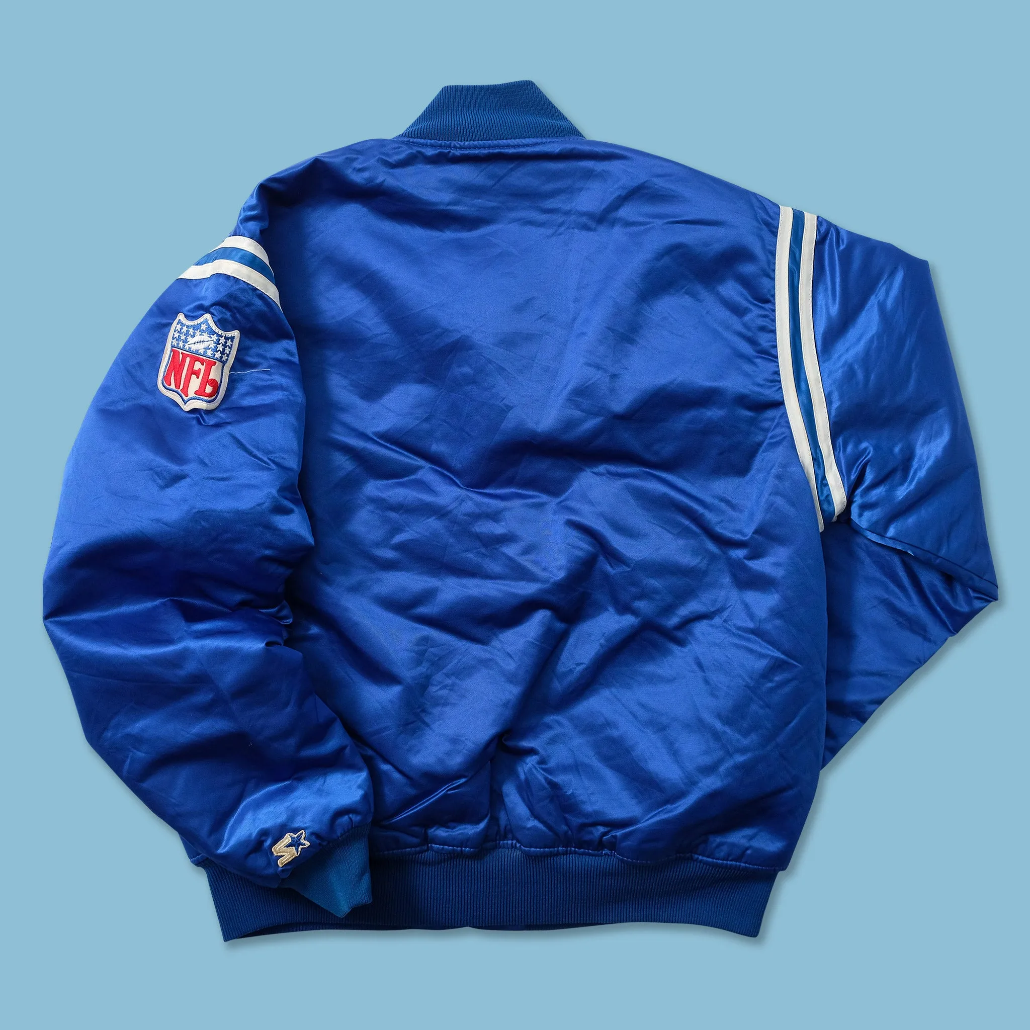 Vintage Starter Indianapolis Colts Satin Bomber Jacket Small