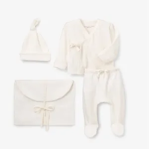 Whisper White Velour Layette Set