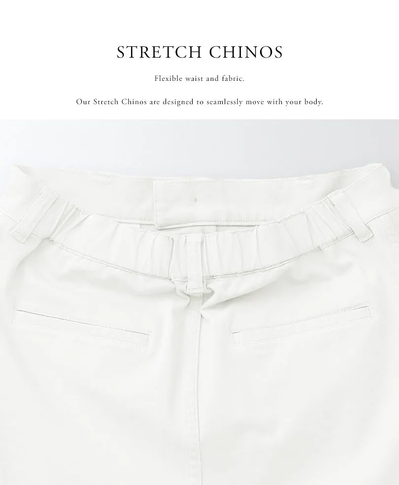 White Stretch Chino Pants