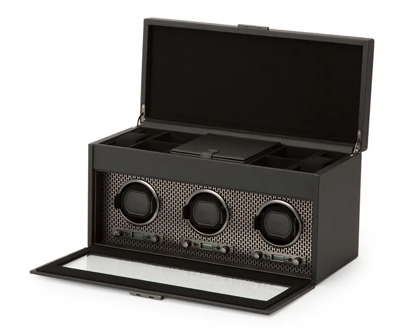 Wolf - Axis Triple Watch Winder w storage | 469403