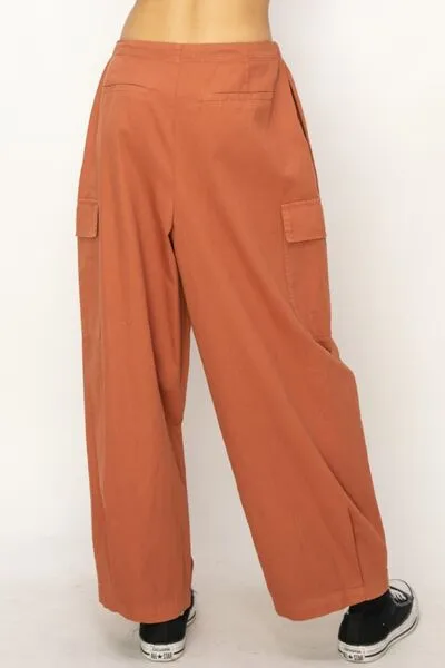 Women's HYFVE Drawstring Cargo Wide Leg Pants