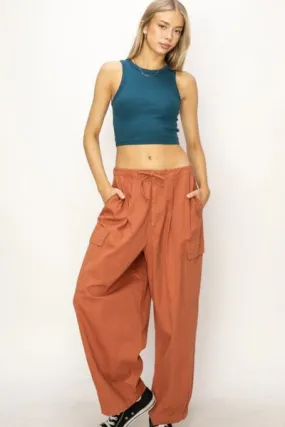 Women's HYFVE Drawstring Cargo Wide Leg Pants