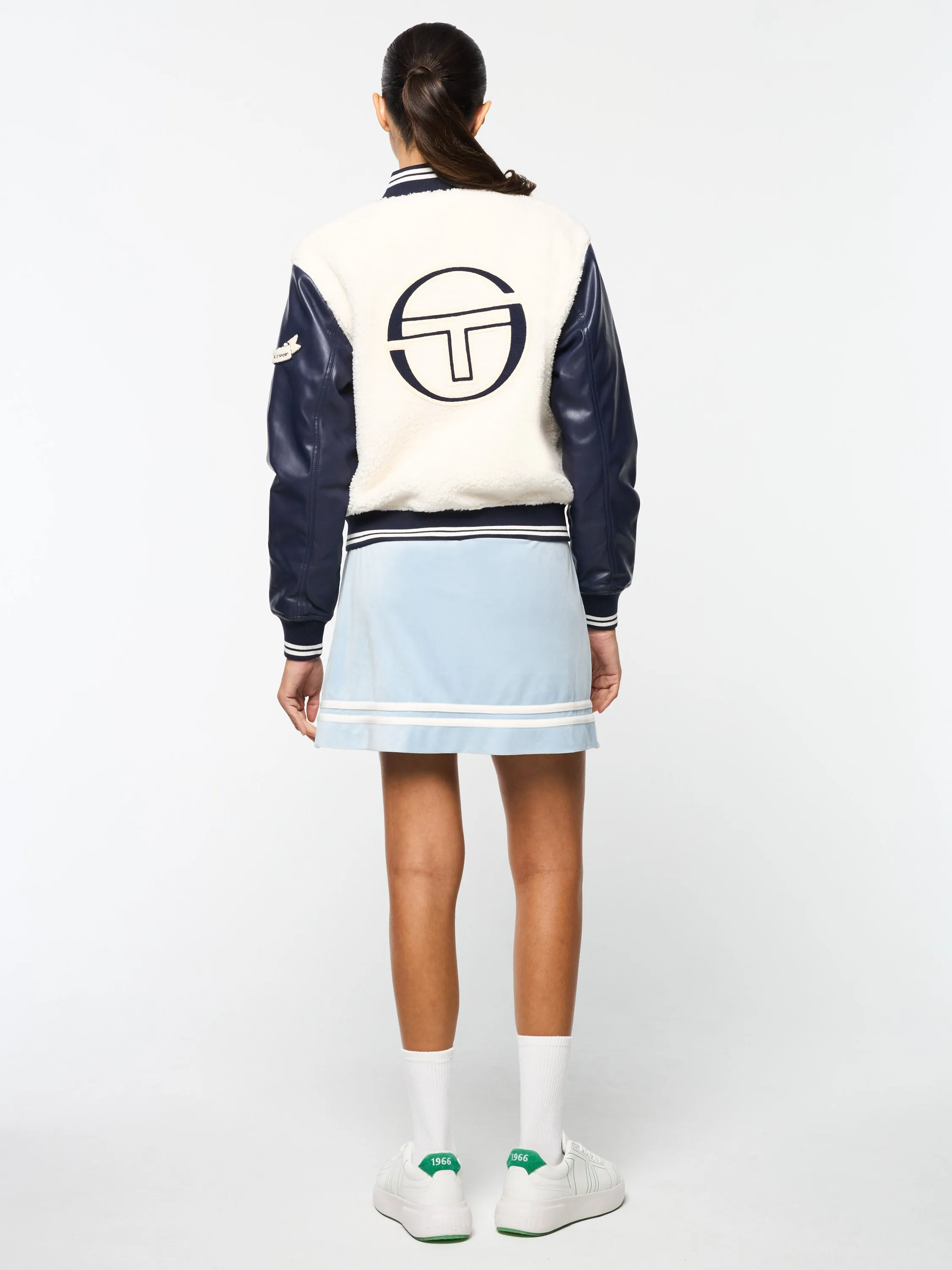 Women's Toppa Varsity Bomber- Gardenia