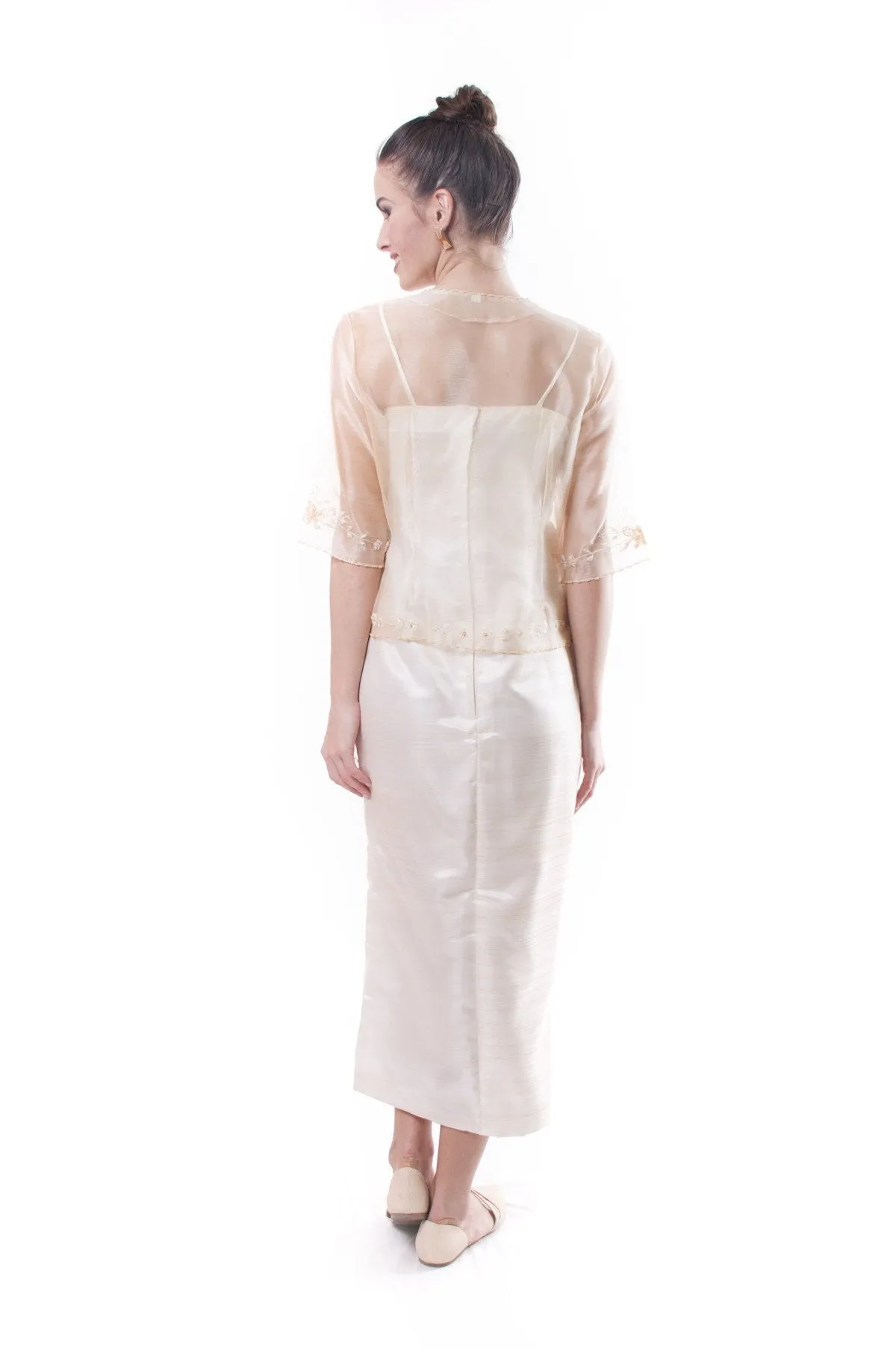 WS09 - MADE-TO-ORDER - Filipiniana Two-Layer Dress with Blazer