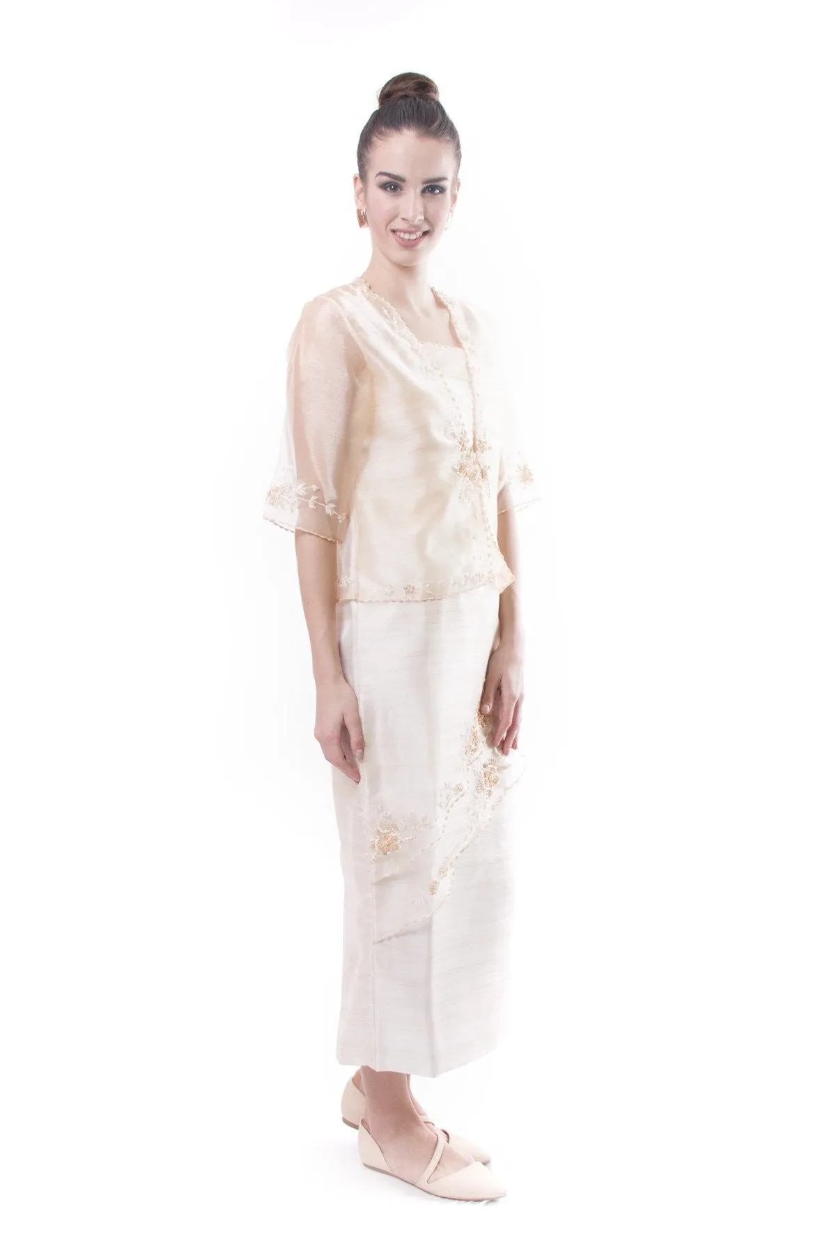 WS09 - MADE-TO-ORDER - Filipiniana Two-Layer Dress with Blazer