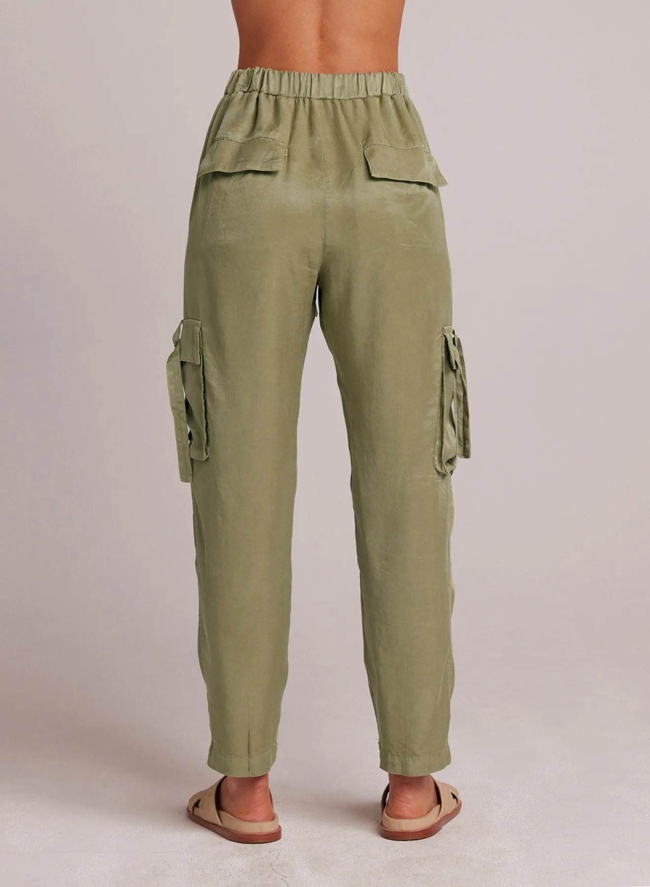 Zephyr Tie Pocket Utility Pant - Khaki Army