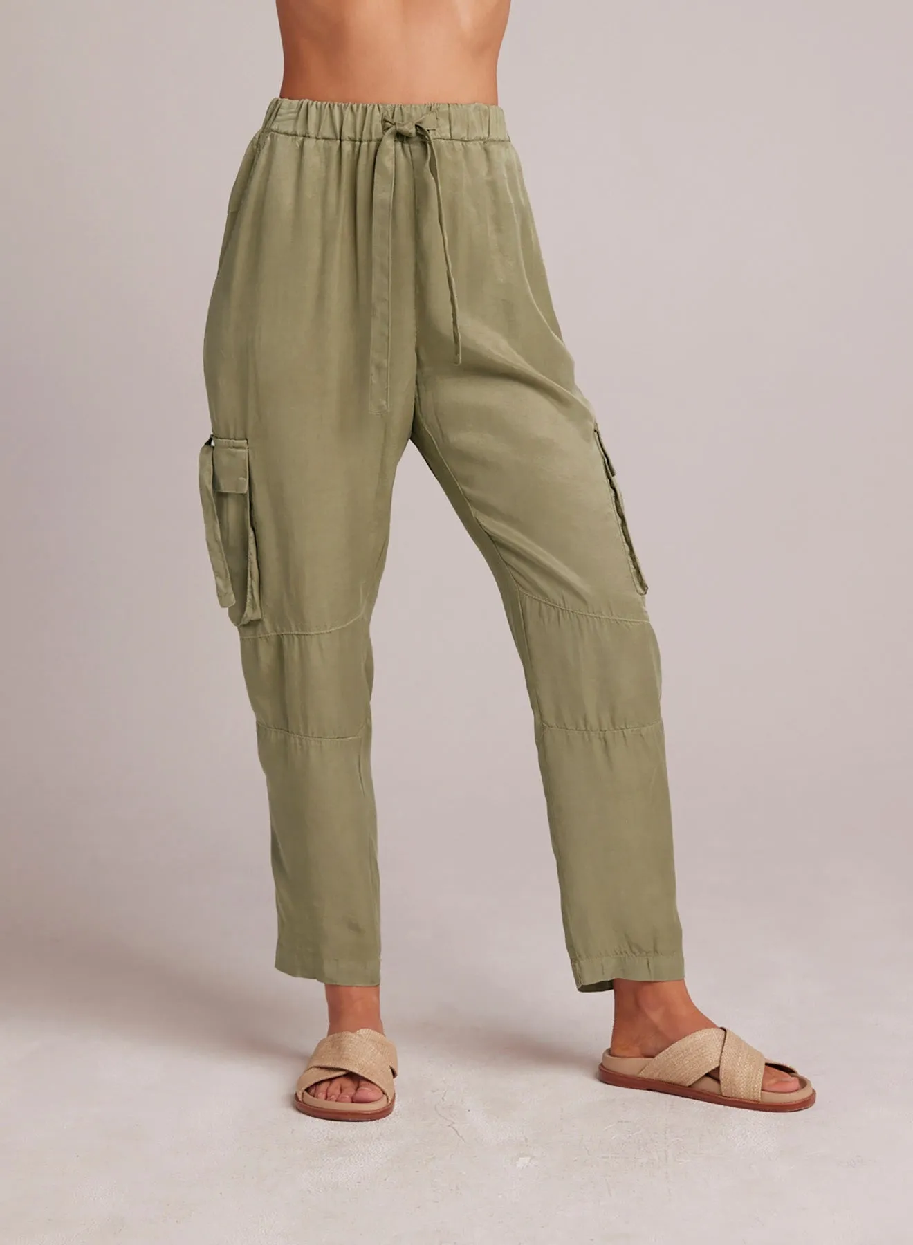 Zephyr Tie Pocket Utility Pant - Khaki Army