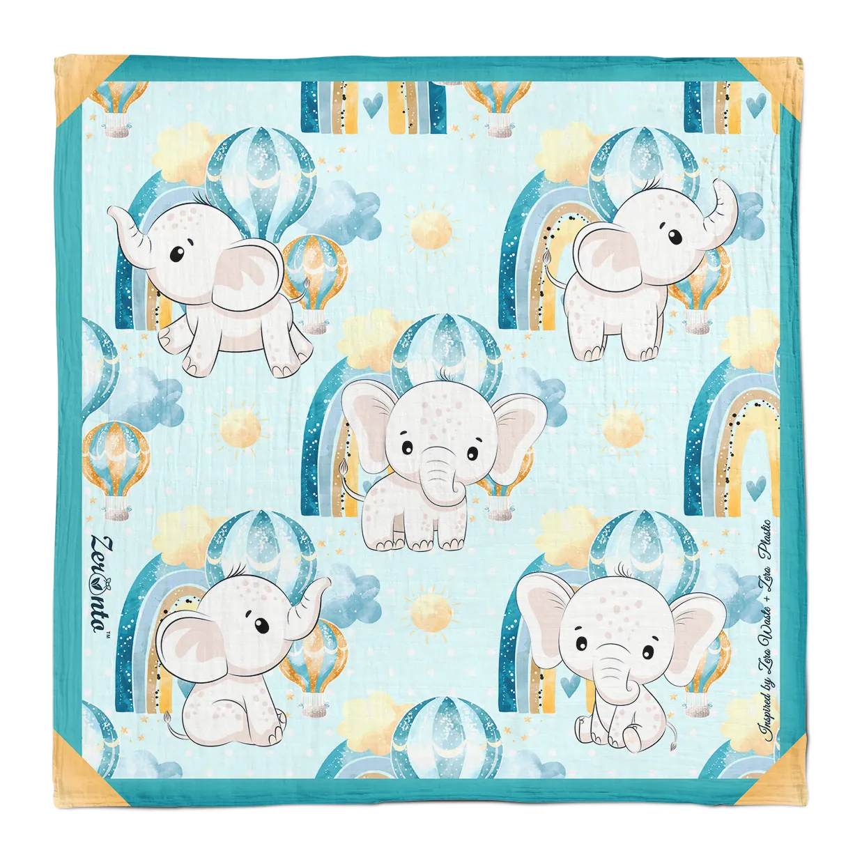 Zeronto Baby Boy Gift Basket - Blue Bunny