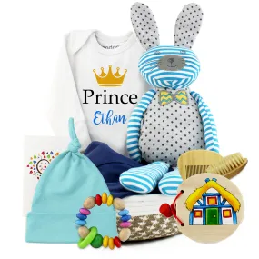 Zeronto Baby Boy Gift Basket - Little Prince