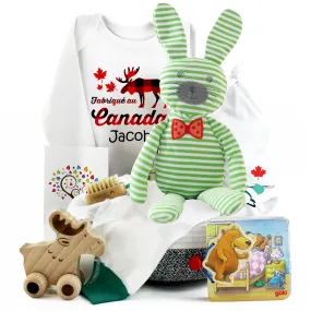 Zeronto Baby Gift Basket - Né au Canada (French)