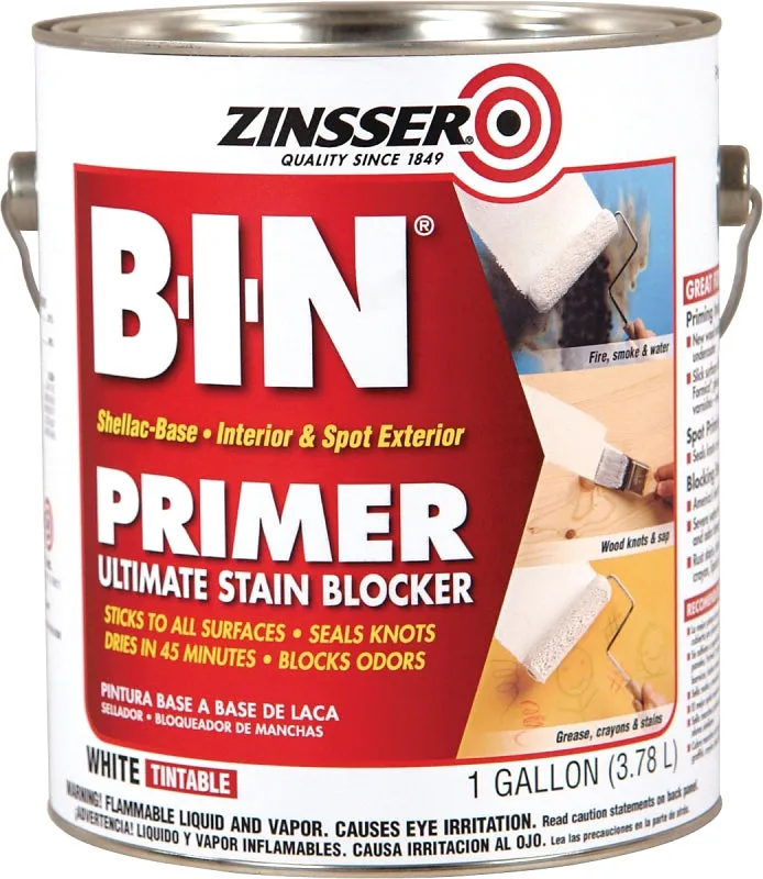 Zinsser 00901 Primer, White, 1 gal :GAL: QUANTITY: 2